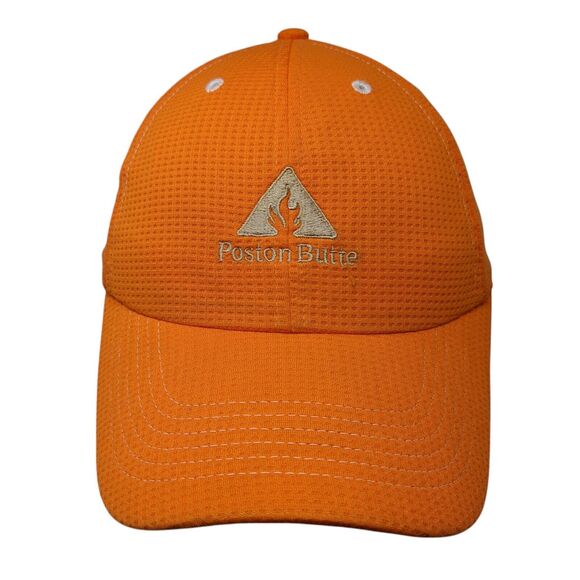 Poston Butte Strapback Hat Orange One Size Adjustable Breathable Troon Golf - Picture 1 of 9